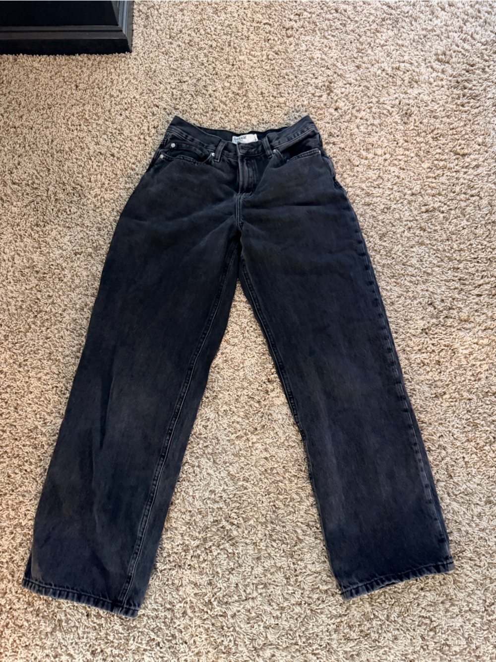 Garage Black Straight-Leg Women’s Jeans